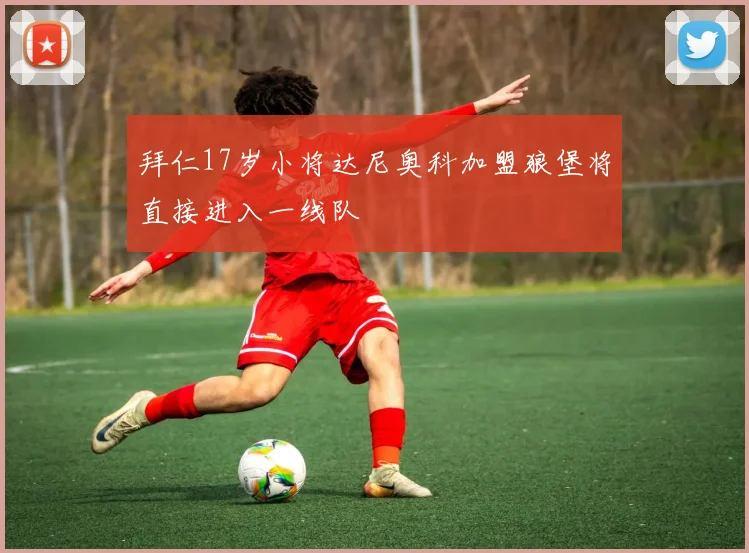 拜仁17岁小将达尼奥科加盟狼堡将直接进入一线队